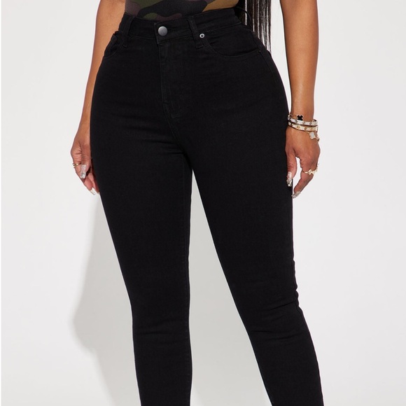 Women's Black Skinny Jeans - Picture 2 of 6